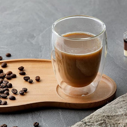 Glass Cups, Double Walled Thermo Espresso Glasses, Insulated Coffee Mugs - Image 6