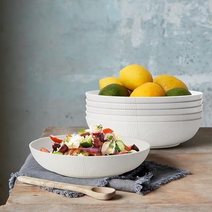 10inch Wheat Straw Salad Bowls Set of 6 - Image 4