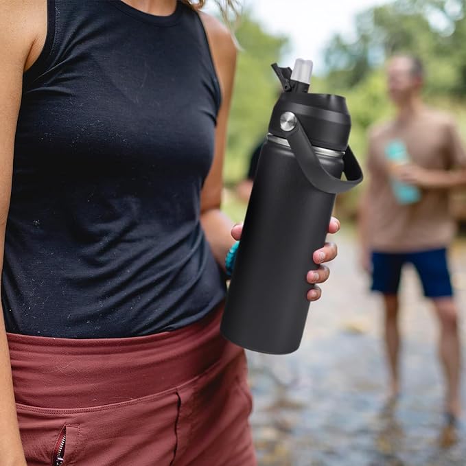 Fijinhom 24oz Insulated Stainless Steel Water Bottle, Wide Mouth Double Wall - Image 3