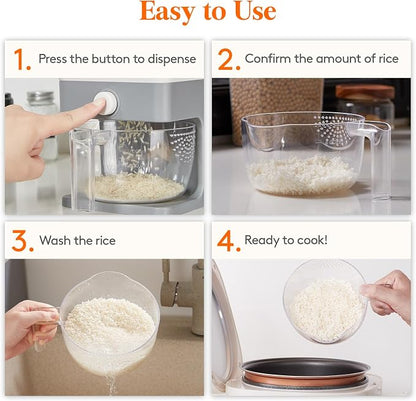 Lifewit Rice Dispenser 25 Lbs, Airtight Storage - Image 9