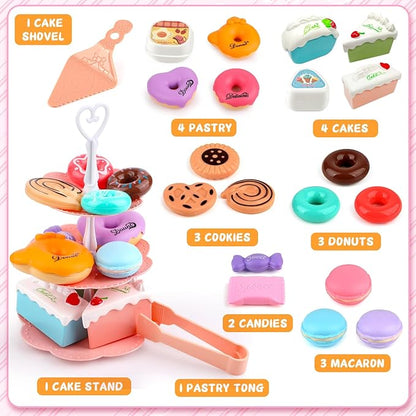 Tea Party Set for Little Girls, Flower Tea Sets Toys for Toddlers Girls Age 3 4 - Image 2