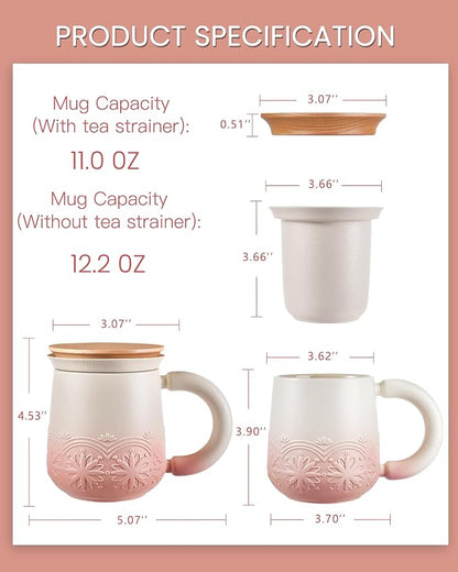 ZENS Tea Mug with Infuser and Lid - Image 5