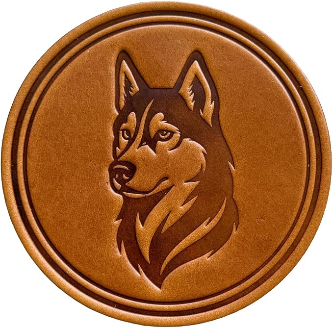 Dog Breed Leather Coasters – Premium Full Grain Table Protectors - Image 3