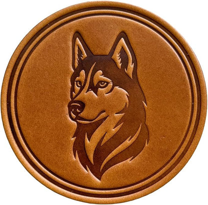 Dog Breed Leather Coasters – Premium Full Grain Table Protectors - Image 3