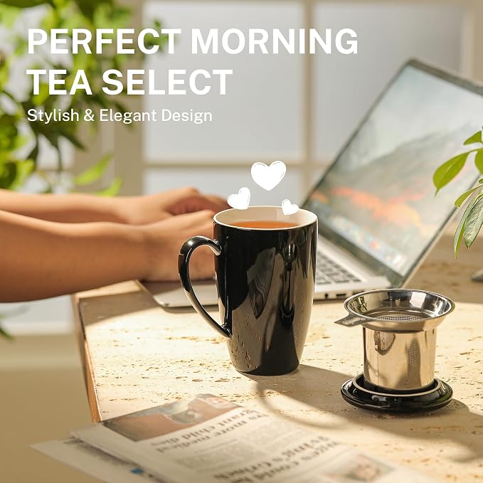Sweese 15 OZ Porcelain Tea Mug - Image 5