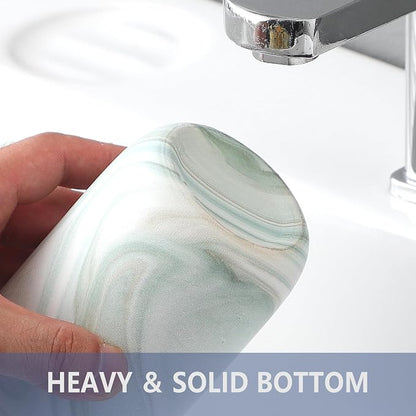 Green Marble Toothbrush Holder - Image 3