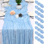 8 Pack LightBlue Cheesecloth Table Runner 17x108 inch Boho Gauze Cheese Cloth by Unknown