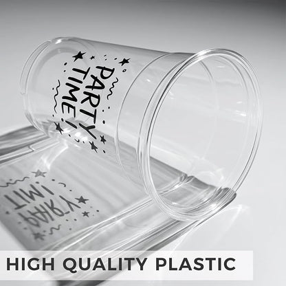 VITEVER 100 Sets - 12oz Clear Plastic Cups - Image 3