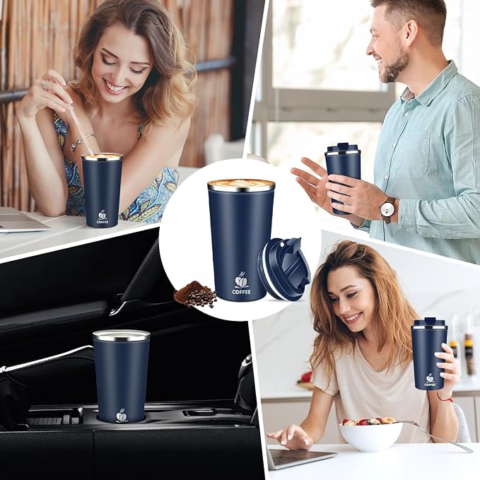 17oz Insulated Travel Coffee Mug - Image 8
