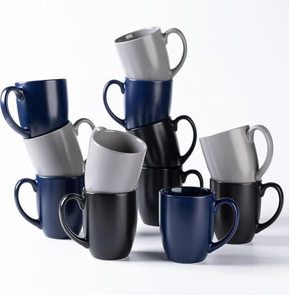 AmorArc 12 oz Coffee Mugs, Matte Coffee Cups by AmorArc
