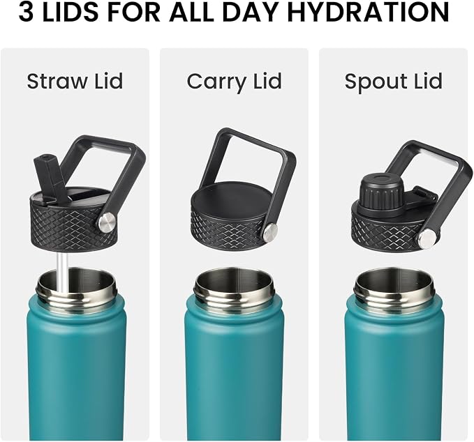 Konokyo 32 oz Insulated Stainless Steel Water Bottle - Image 4