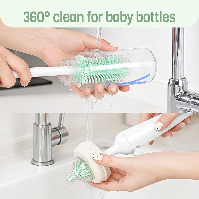 6-in-1 Silicone Baby Bottle Brush Set - Image 2