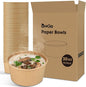 Ginkgo 90 Count 30 oz Extra Large Disposable Paper Bowls | Leak Proof, Heavy by HOME