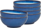 Denby - Blue Haze Coupe Cereal Bowls Set of 6 - Dishwasher Microwave Safe - Scratch Chip Resistant - Ceramic Stoneware Soup Bowls Tableware