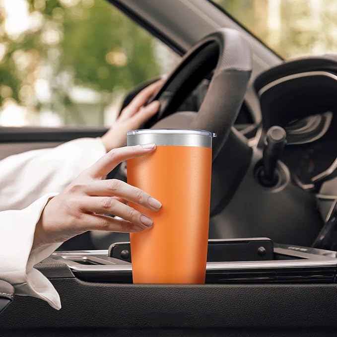 20 oz Tumbler with Lid Stainless Steel Insulated Tumblers Cups Travel Mug | - Image 5