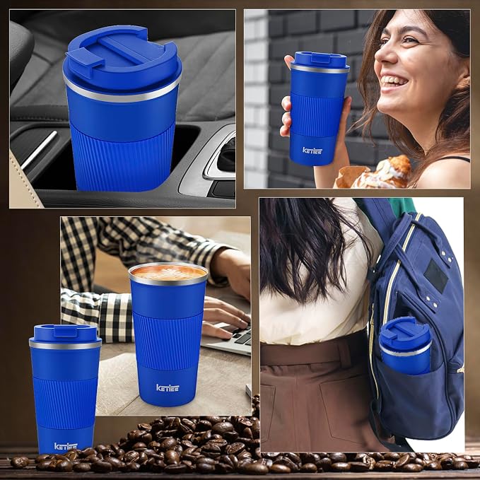 KETIEE Travel Coffee Mug 12oz: Insulated Travel Mug - Image 2