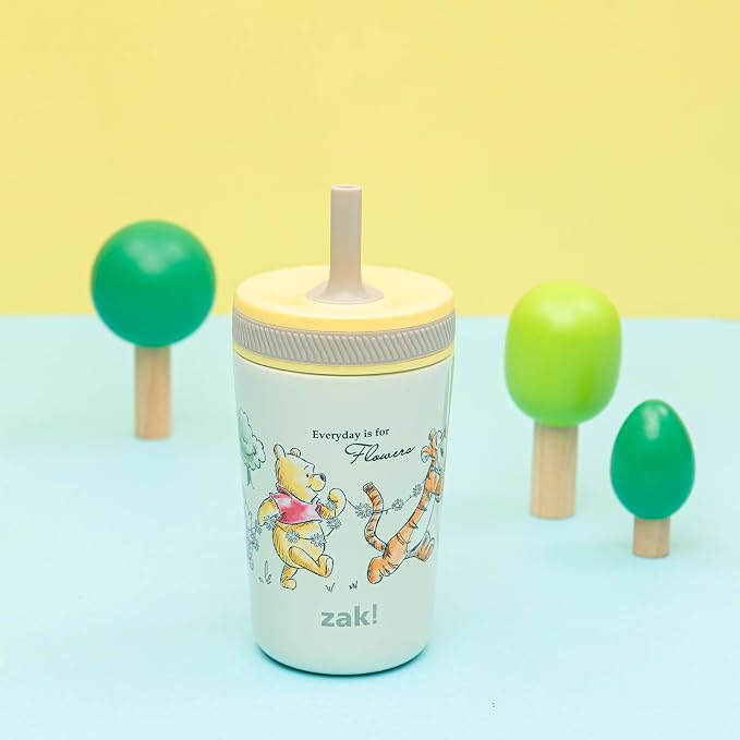 Zak Designs Disney Winnie the Pooh Kelso 12oz Leak-Proof Toddler Straw Cup | - Image 12