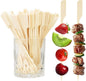 100PCS Cocktail Picks, Fancy Toothpicks for Appetizers, Decorative Skewers for Appetizers Drinks Party Fruit,4.7 Inch Long Wooden Bamboo Paddle Food Sticks Charcuterie Boards Accessories
