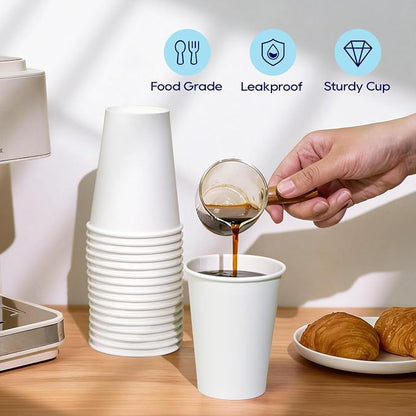 LITOPAK 240 Pack 12 oz Disposable Paper Coffee Cup, Suitable - Image 4