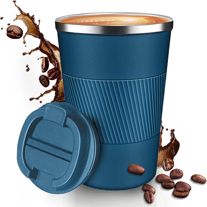 12OZ Travel Coffee Mug Insulated Coffee Cup by Unknown