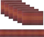 PIGCHCY Placemats Set of 6 and Table Runner,Heat Resistant Vinyl Woven Washable Table mats Sets (6 Placemats+1 Table Runner,Scarlet Red)