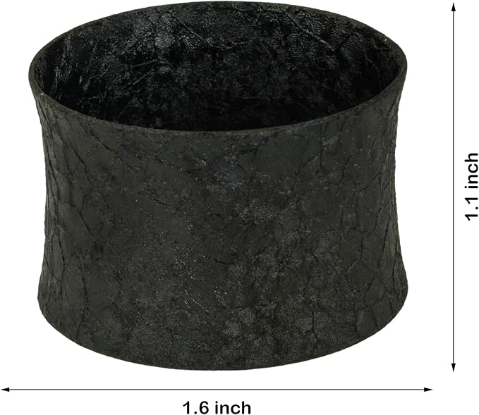 ITOS365 Black Napkin Rings Set of 12, Round Metal Napkin Ring Holder, Napkin - Image 7