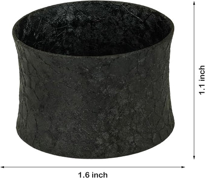 ITOS365 Black Napkin Rings Set of 12, Round Metal Napkin Ring Holder, Napkin - Image 7