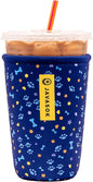 Sok It JavaSok Iced Coffee & Cold Soda Insulated Neoprene Cup Sleeve (Paws and Bones, Medium: 22-28oz)
