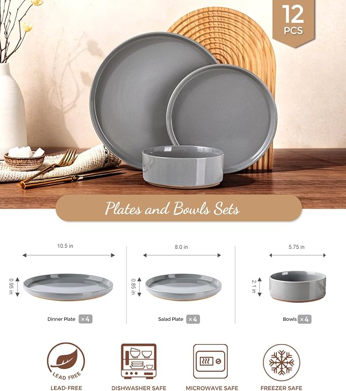 AmorArc Stoneware Dinnerware Sets - Image 2
