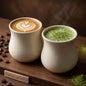 Kurguso® Porcelain Espresso Cups Set of 2, 5.5 oz mini Coffee Mugs, Espresso by Unknown