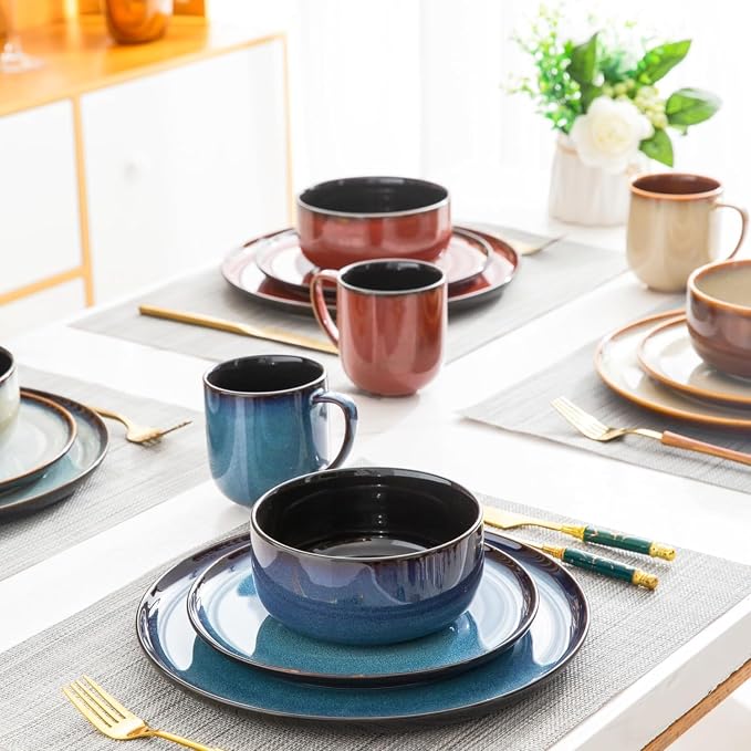 LERATIO Ceramic Coffee Mugs Set of 6, 12oz Handmade Coffee Mugs Set | Large - Image 8
