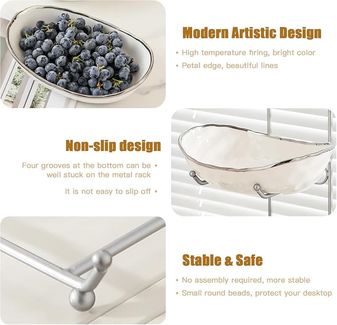 Ceramic Fruit Bowl for Kitchen Counter - Image 3