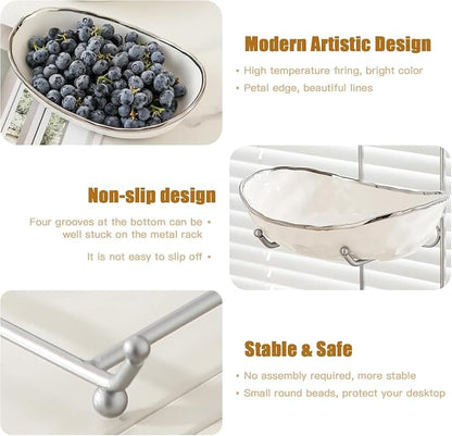 Ceramic Fruit Bowl for Kitchen Counter - Image 3