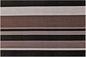 New Star Foodservice 28218 Crossweave Woven Vinyl Placemats, Set of 4, Chocolate Stripe