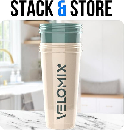 VELOMIX 2 Pack 28oz Protein Shaker Bottle - Image 6