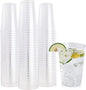 FOCUSLINE 100 Count 12 oz Clear Plastic Cups | Disposable Heavy Duty Hard by FOCUSLINE