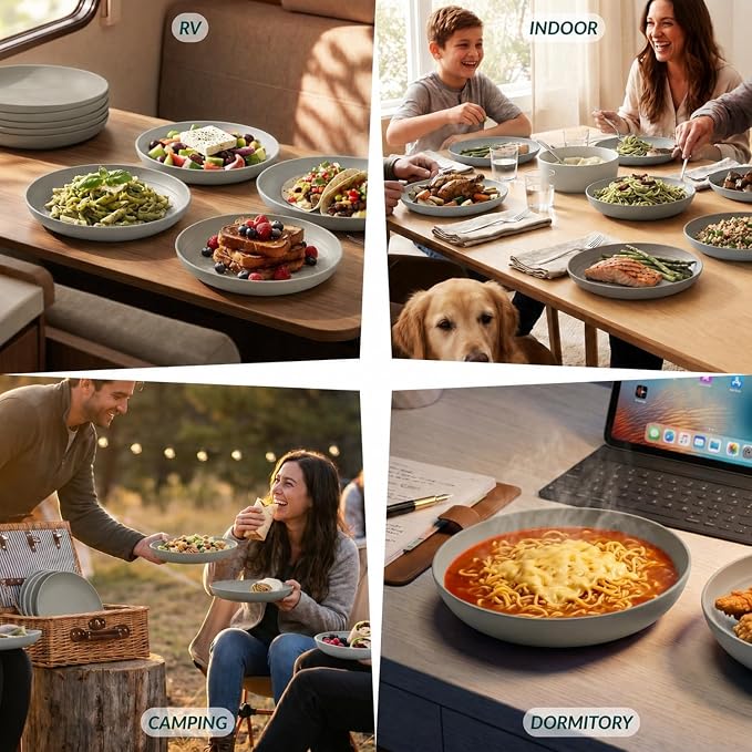 Deep Dinner Plates Set of 8 Alternative - Image 7