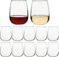 UMEIED 16oz Glass Tumbler, Smooth Flat Bottom | 12 Pack Tumbler by UMEIED