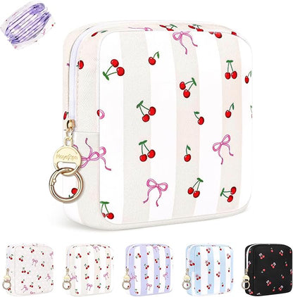 Period Bag for Teen Girls, Canvas Sanitary Napkin Storage Bag by PlaytotheExtreme