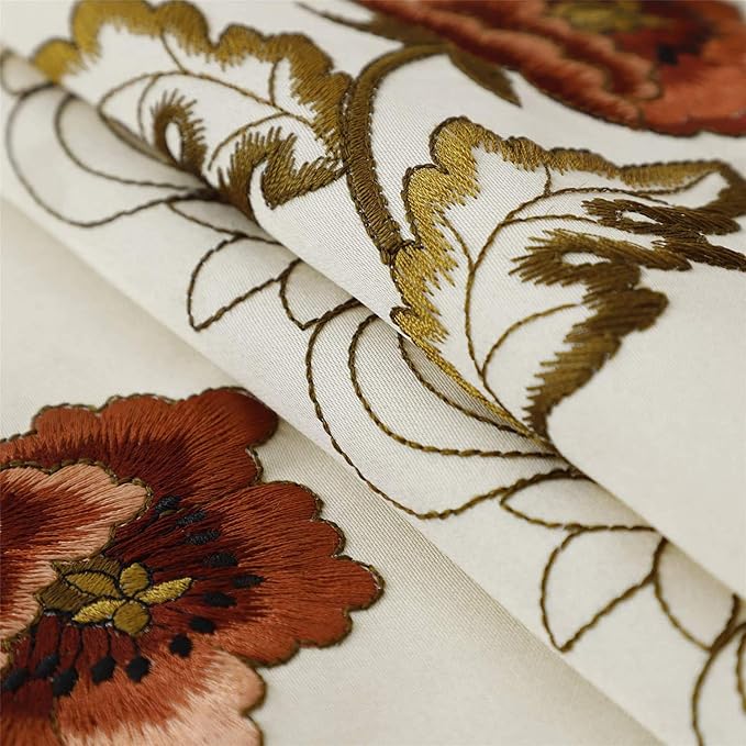 Arzoe Vintage European Flower Lace Table Runner Elegant Runners Cabinet Dining - Image 2