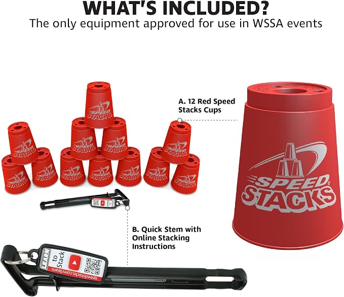 Speed Stacks | Official Sport Stacking Set, Low Friction | WSSA Approved - Image 5