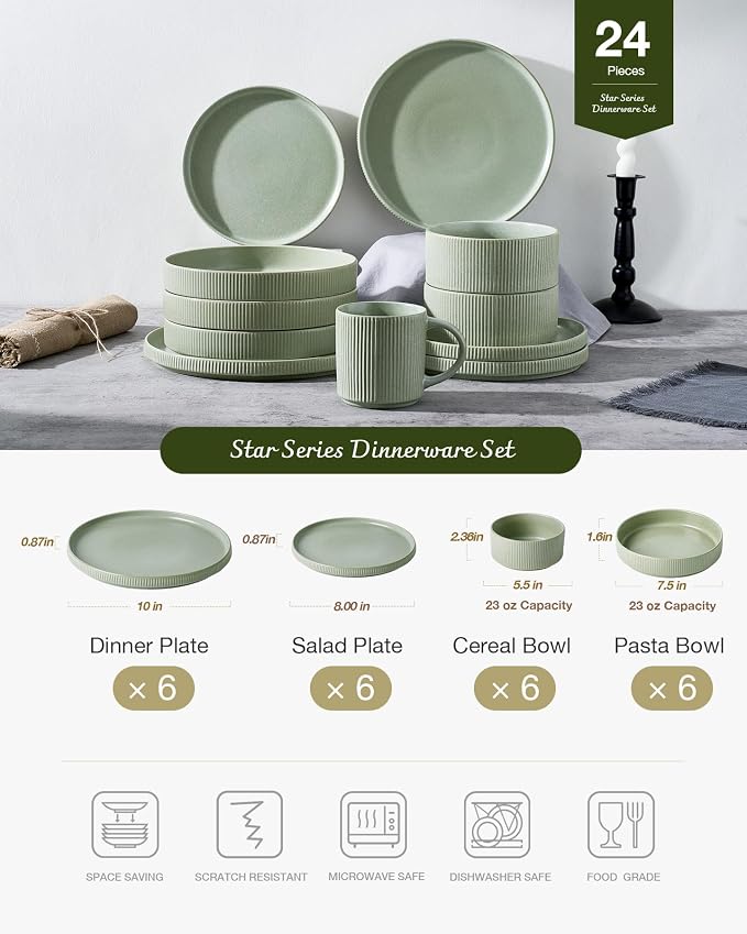 Famiware Star Stoneware Dinnerware Sets - Image 3