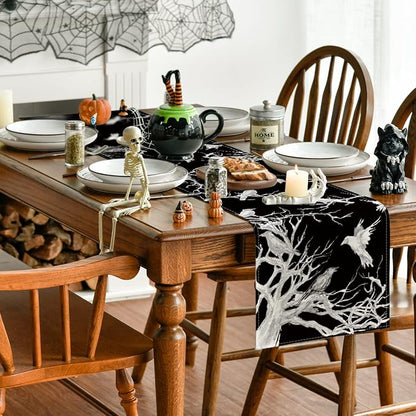 Artoid Mode 210 GSM Halloween Table Runner 13x72 Inch Home Party Decor | - Image 3