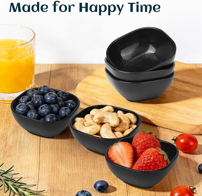 Wheat Straw Small Bowls 5 OZ, Unbreakable Soy Sauce Dish, Microwave Safe - Image 7