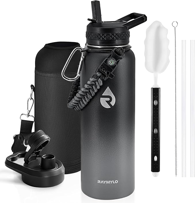 RAYMYLO Insulated Water Bottle 40 oz, Triple Wall Vacuum Stainless Steel | by RAYMYLO