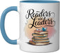 Readers Are Leaders Motivational Reading Book Quote Ceramic Mug by Unknown