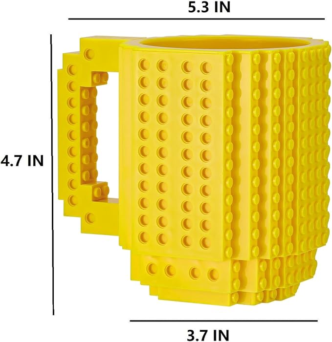 DEEXITO Build on Brick Coffee Mugs, Creative DIY Kids Party Cups - Image 4