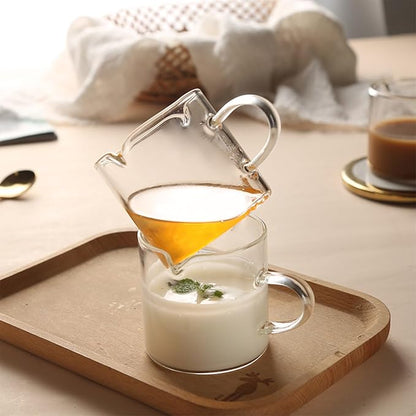 Qipecedm Espresso Cups Set of 2, 4 OZ Double Spouts Cups, Shot Glasses - Image 6
