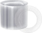 FOCUSLINE 7 Inch Clear Plastic Plates, Premium Hard Plastic by FOCUSLINE