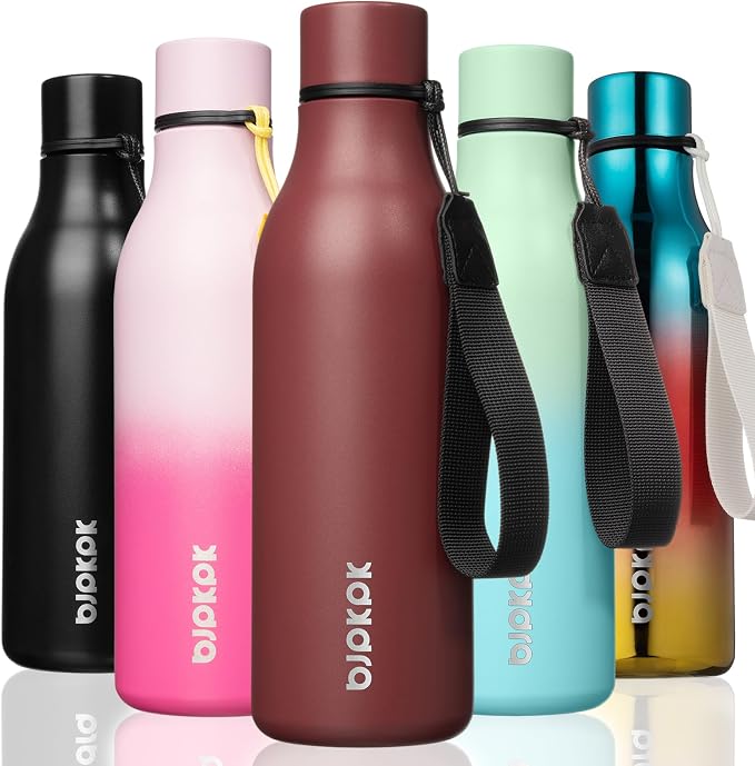 BJPKPK 18oz Insulated Water Bottle, Stainless Steel Bottle by BJPKPK